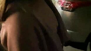 Catalina Ossa flashes her small tits in public la night