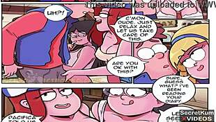 dipper's foursome reverse gangbang at outdoor cabin?