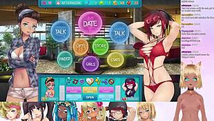 immerse yourself in vtuber lewdneko's emotional lesbian threesome during huniepop 2 double date