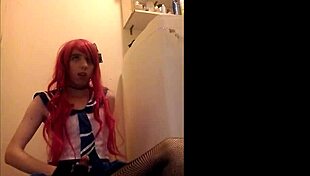 Solo Trap Jerks Off And Swallow Cum