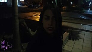 latina whore bends over for group oral and cumshot in corner