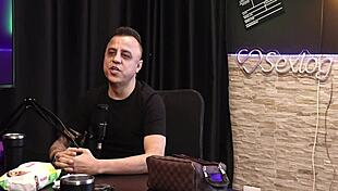 slut gives blowjob after hearing about condom for viewer - freddy dogging king in sheer red lingerie