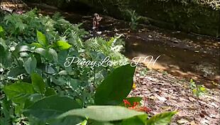 Cute Pinay Creampied in Outdoor Creek