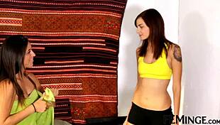 Feminge 4k - amazing co-ed gets her pussy licked good! 😍