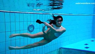 Shy European Teen 18+ Undresses Quickly By Outdoor Pool