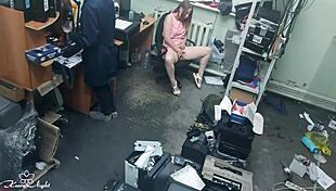 Slutty blonde fingers pussy next to stranger 😈