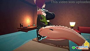 Emma's first orc massage in hentai parlor