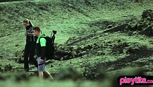 nasty photographer fucks petite model outdoors in doggystyle