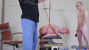 spicy kitten endures painful anal treatment in bdsm asylum