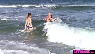 NAUGHTY BISEXUAL TEEN 18+ BFFS LOVE TO RIDE ON BIG COCK WITH TATTOO AND SMALL TITS