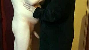 amateur couple starting shy but getting into blowjob and creampie 😊