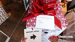 merry christmas from stepmom, open your gift