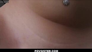 Tiny teen stepsister Riley Mae lets stepbrother Tony Profane watch POV