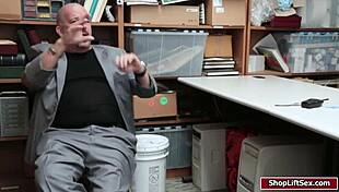 mall officer fucks teen 18+ shoplifter in the back room?