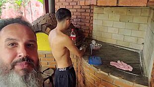 Polly Petrova and Rachell Miranda flaunt big asses in outdoor brazilian adventure