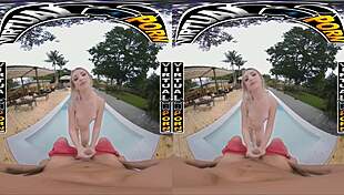 blonde teen britt blair in virtual reality