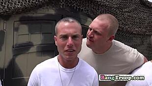 Young gay jocks engage in hardcore bareback sex and blowjobs.