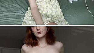 hey, watch this nympho babe masturbate her hairless clit in softcore style