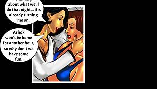 Why does Savita Bhabhi tease with her sexy Indian curves in episode 27?