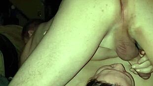 i give her a blowjob, then anal and rimjob action