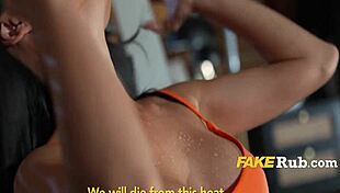 asian petite girls explore each other's shaved pussies with fingers and tongues