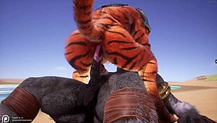gay furry characters engage in wild anal assfucking in wildlife setting