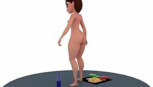 Naked Helen Parr Shows Big Tits and Boobs in 3D