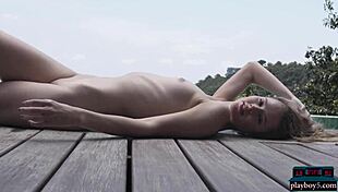 Thera Jane Asks, 'Want To See My Tiny Body?' She Exposes Her Shaved Pussy And Small Tits In This Striptease.