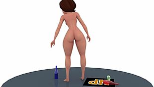 Naked Helen Parr Shows Big Tits and Boobs in 3D