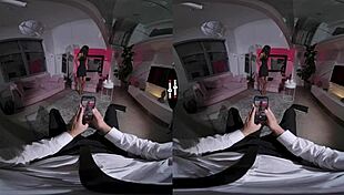 I want to be on top in this dark room vr handjob