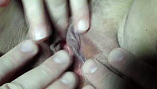 Cum On Wet Pussy During Close-Up Masturbation Orgasm