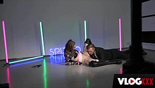 eden ivy gets her shaved pussy pounded in doggystyle and cowgirl bts