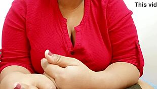 Look at this sexy bhabhi showing her big tits, he says