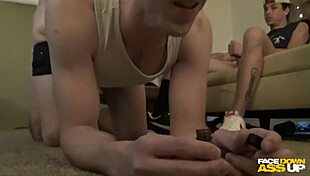 Chasing Halloween Treats With Friends In Group Fun