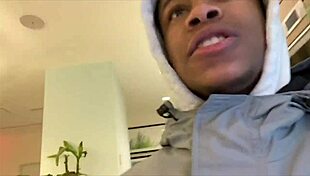 Lil D gets big black cock cumshot on Christmas