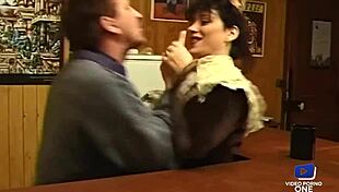 elodie brunette gets anal fucked in shed