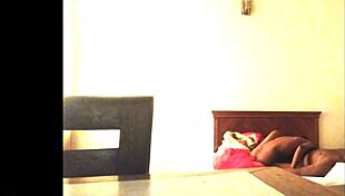 My girlfriend relaxes in the hotel room with a friend tonight.