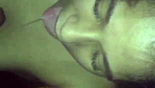 homemade latina gives blowjob to black cock in amateur scene