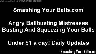 I brought a friend to help humiliate and kick your balls in bondage