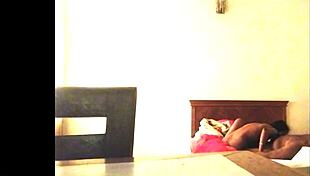 My girlfriend relaxes in the hotel room with a friend tonight.