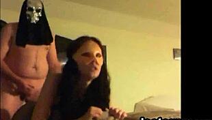 masked chick sucking some cock on webcam