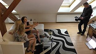 Big Tits Girls Undressing at Party with Nikky Dream, Katerina Hartlova, and Teri Sweet