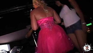 Intense emotions in public Latina blowjob party
