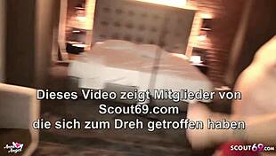 Three old guys bang German Anni Angel without condoms in wild group action