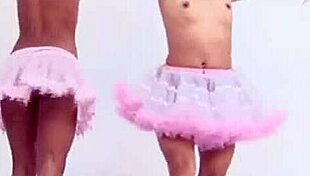 The Topless Lesbian Ballerina Teen Teases Little Lorie