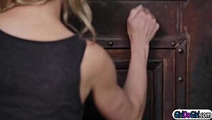 Gina Make Her Move on Cleaning Lady and Get Licked, Oh Man, I Meant Gets, So Good!