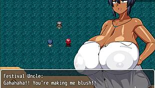 curvy sexy cute anime boobs in tanned natsuki hentai game ep 16 impregnaria defeat 😘