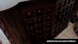 Horny Milf Julia Ann Seals House Sale with Wet Blowjob!