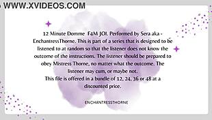 In this femdom session, she gives jerk off instructions leading to your orgasm