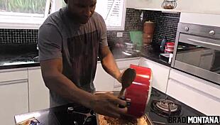 Homemade dinner turns into doggystyle with Angel Lima